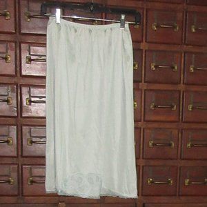 Pale Green Nylon Half Slip Small